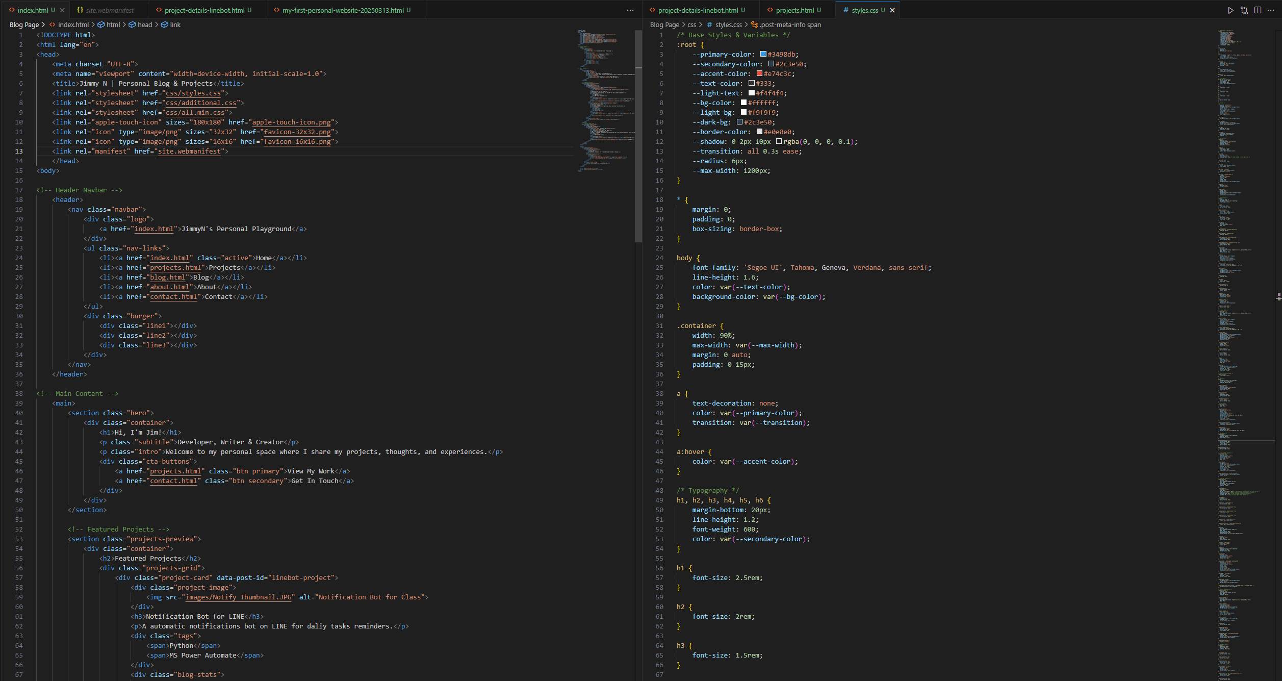 Personal Website Thumbnail